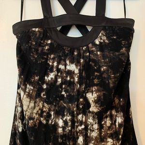 Edgy full length dress Blue by Saks on Fifth